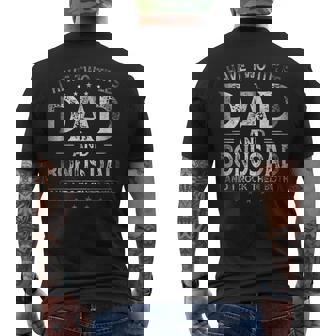 I Have Two Titles Dad And Bonus Dad Fathers Day Men's T-shirt Back Print - Seseable