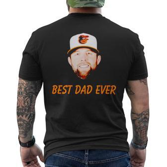 Tyler Wells Jordan Lyles Best Dad Ever Men's Back Print T-shirt | Mazezy