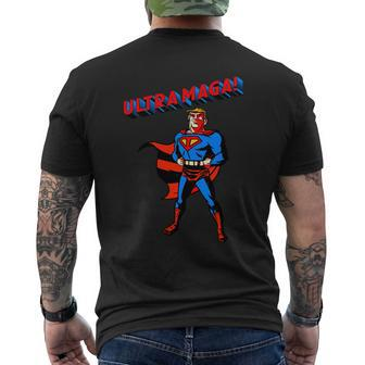 Ultra Maga Superhero Parody Trump 2024 Anti Biden Men's T-shirt Back Print - Thegiftio UK