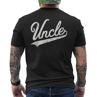 Uncle Vintage Retro Style Father’S Day Gift For Papa Uncle Mens Back Print T-shirt | Mazezy DE