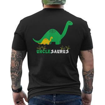 Unclesaurus Cute Uncle Saurus Dinosaur Family Matching Men's Back Print T-shirt | Mazezy CA