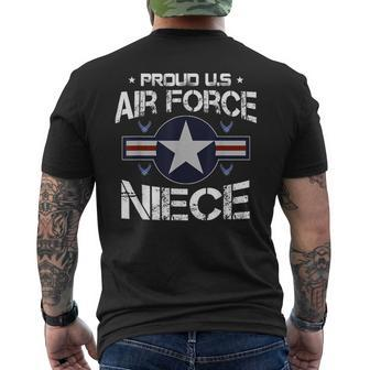 Us Air Force Proud Niece - Proud Air Force Niece Veteran Day Men's T-shirt Back Print - Seseable