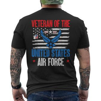 Us Air Force Veteran Veteran Of The United States Air Force V2 Men's T-shirt Back Print - Seseable