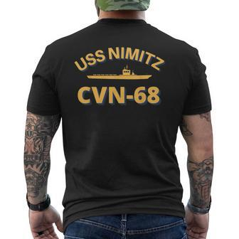 Us Aircraft Carrier Cvn-68 Uss Nimitz Men's T-shirt Back Print - Seseable