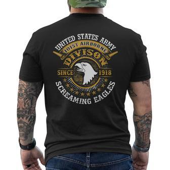 Us Army 101St Airborne Division Soldier Veteran Apparel Men's T-shirt Back Print - Seseable