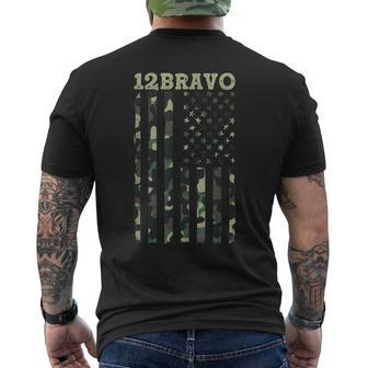 Us Army 12 Bravo Combat Engineer 12B Veteran Camouflage Men's T-shirt Back Print - Seseable
