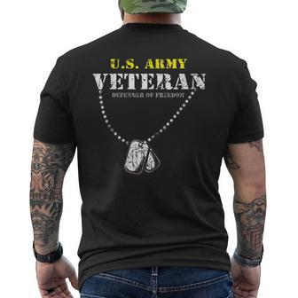 US Army Proud Army Veteran Vet V2 Men's T-shirt Back Print - Seseable