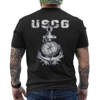 US Coast Guard Original Uscg Vintage Veteran Men's T-shirt Back Print - Seseable