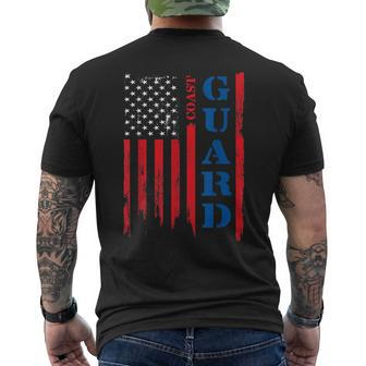 US Flag Coast Guard US Coast Guard Men's T-shirt Back Print - Seseable