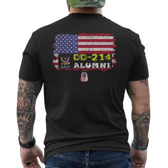Us Navy Dd214 Gift Veteran Navy Dd214 Retired Military Mens Back Print T-shirt | Mazezy