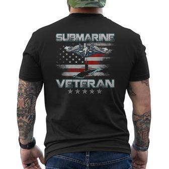 US Submarine Service Veteran Submariner Grumpy Old Vintage Men's T-shirt Back Print - Seseable