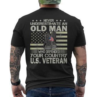 Us Veteran Veterans Day Us Patriot V2 Men's T-shirt Back Print - Seseable