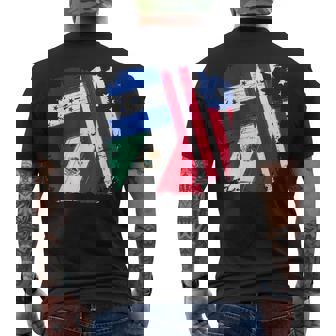 Usa Mexico Honduras Flags Men's Back Print T-shirt | Mazezy