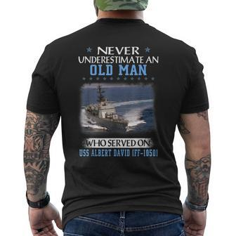 Uss Albert David Ff-1050 Veterans Day Father Day Men's T-shirt Back Print - Seseable