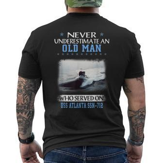 Uss Atlanta Ssn-712 Submarine Veterans Day Father Day Men's T-shirt Back Print - Seseable