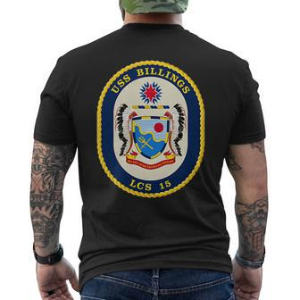 Uss Billings Lcs-15 Navy Freedom Class Combat Ship Men's T-shirt Back Print - Seseable