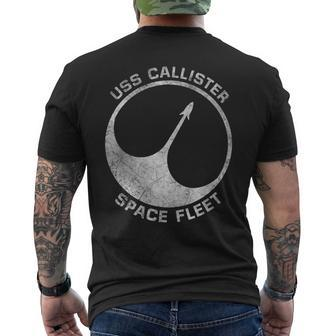 Uss Callister Space Fleet Men's T-shirt Back Print - Seseable
