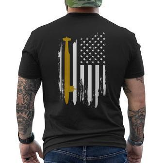 Uss Florida Ssgn-728 Submarine American Flag Men's T-shirt Back Print - Seseable