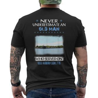 Uss Hawaii Ssn-776 Submarine Veterans Day Father Day Men's T-shirt Back Print - Seseable
