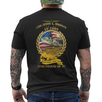 Uss Jesse L Brown Ff-1089 Men's T-shirt Back Print - Seseable