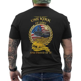 Uss Kirk Ff-1087 Men's T-shirt Back Print - Seseable