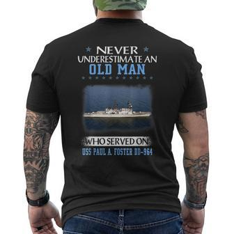 Uss Paul A Foster Dd-964 Destroyer Class Father Day Men's T-shirt Back Print - Seseable