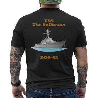 Uss The Sullivans Ddg-68 Navy Sailor Veteran Men's T-shirt Back Print - Seseable