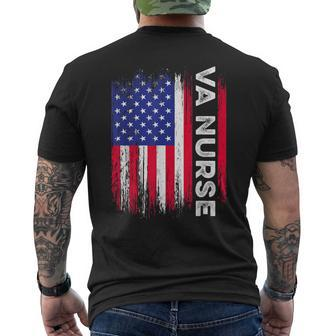Va Nurse Veterans Affairs Nursing Military Rn Mens Back Print T-shirt | Mazezy