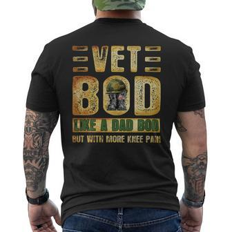 Vet Bod Like A Dad Bod But With More Knee Pain V2 Men's T-shirt Back Print - Seseable