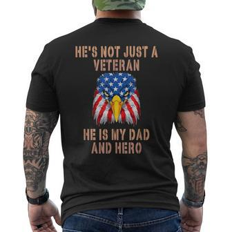 Veteran He Is My Dad November 11Th Veterans Day Men's T-shirt Back Print - Seseable