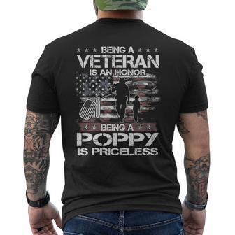 Being A Veteran Is An Honor Army Veteran Day Men's T-shirt Back Print - Seseable