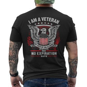 Veteran Oath Of Enlistment For Gun Enthusiast Men's T-shirt Back Print - Seseable
