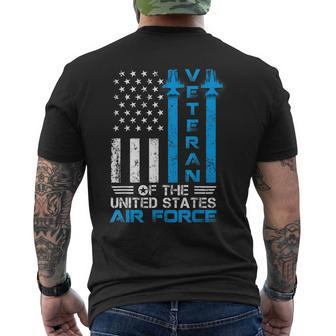 Veteran Of The United States Us Air Force Usaf Men's T-shirt Back Print - Seseable