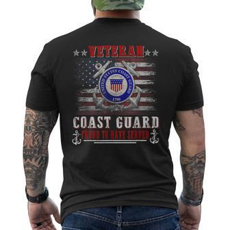 Veteran Us Coast Guard Proud To Have Served Uscg Veteran Men's T-shirt Back Print - Seseable