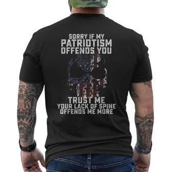 Veterans Patriotism Proud Veteran Dad Grandpa Men's T-shirt Back Print - Seseable