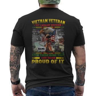 Vietnam Veteran 1St Cavalry Division Been There Done That And Damn Proud Of It Men's T-shirt Back Print - Seseable