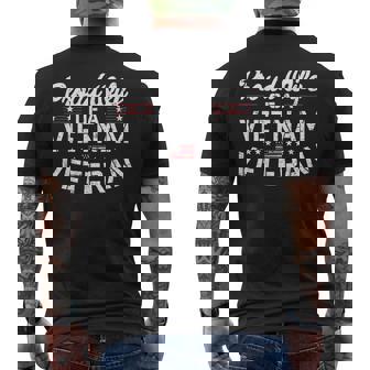 Vietnam Veteran Military Wife Proud Gift Memorial Gift For Womens Mens Back Print T-shirt | Mazezy