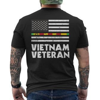 Mens Vietnam Veteran Of The United States Father´S Day Men's T-shirt Back Print - Seseable
