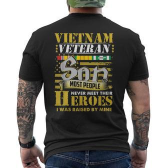Vietnam Veterans Son Vietnam Vet Men's T-shirt Back Print - Seseable