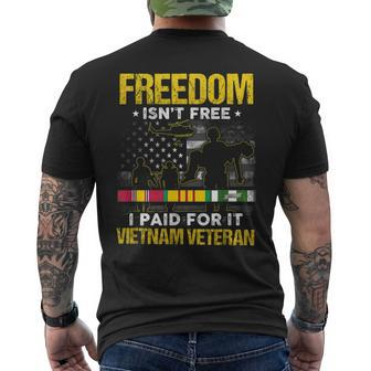 Vietnam War Veteran Sacrifice Men's T-shirt Back Print - Seseable