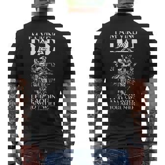 Im A Viking Dad I Fear Odin And My Wife Viking Men's T-shirt Back Print - Thegiftio UK