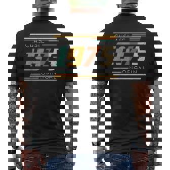 Vintage 1975 Made In 1975 47Th Birthday 47 Years Old Men's Back Print T-shirt | Mazezy