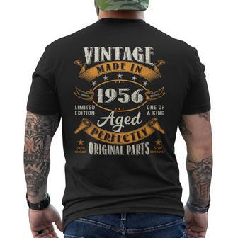 Vintage 67Th Birthday Decorations 1956 67 Birthday Men's T-shirt Back Print - Thegiftio UK