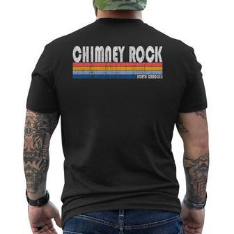 Vintage 70S 80S Style Chimney Rock Nc Men's T-shirt Back Print - Seseable