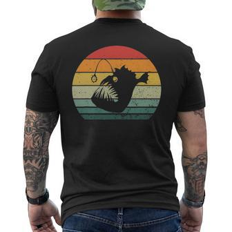 Vintage Angler Fish Retro Men's T-shirt Back Print - Seseable