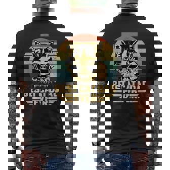 Mens Vintage Best Cat Dad Ever Retro Fathers Day For Cat Dad Men's T-shirt Back Print | Seseable UK