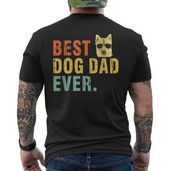 Vintage Best Dog Dad Ever T Norwich Terrier Men's Back Print T-shirt | Mazezy