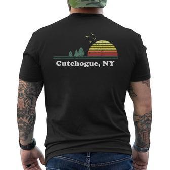 Vintage Cutchogue North Dakota Home Souvenir Print Men's T-shirt Back Print - Seseable