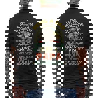 Vintage Being A Dad Is An Honor Being A Papa Is Priceless Men's T-shirt Back Print | Seseable UK