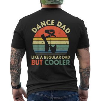 Mens Vintage Dance Dad Like A Regular Dad But Cooler Fathers Day Men's T-shirt Back Print - Seseable